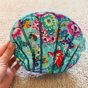 Vera Bradley x Disney The Little Mermaid Ariel Floral Shell Cosmetic Bag